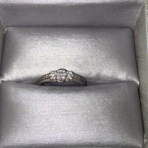 Zales White Gold Diamond Ring